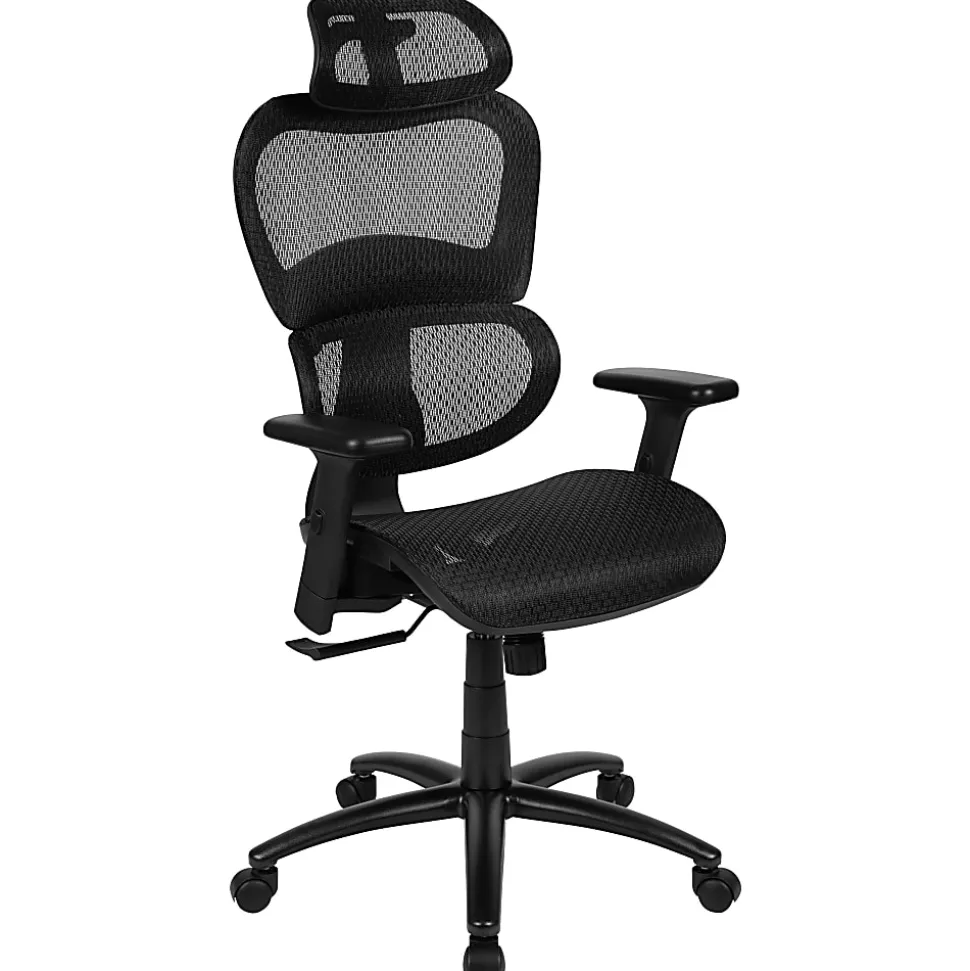 Flash Furniture LO Ergonomic Mesh High-Back Office Chair, Black