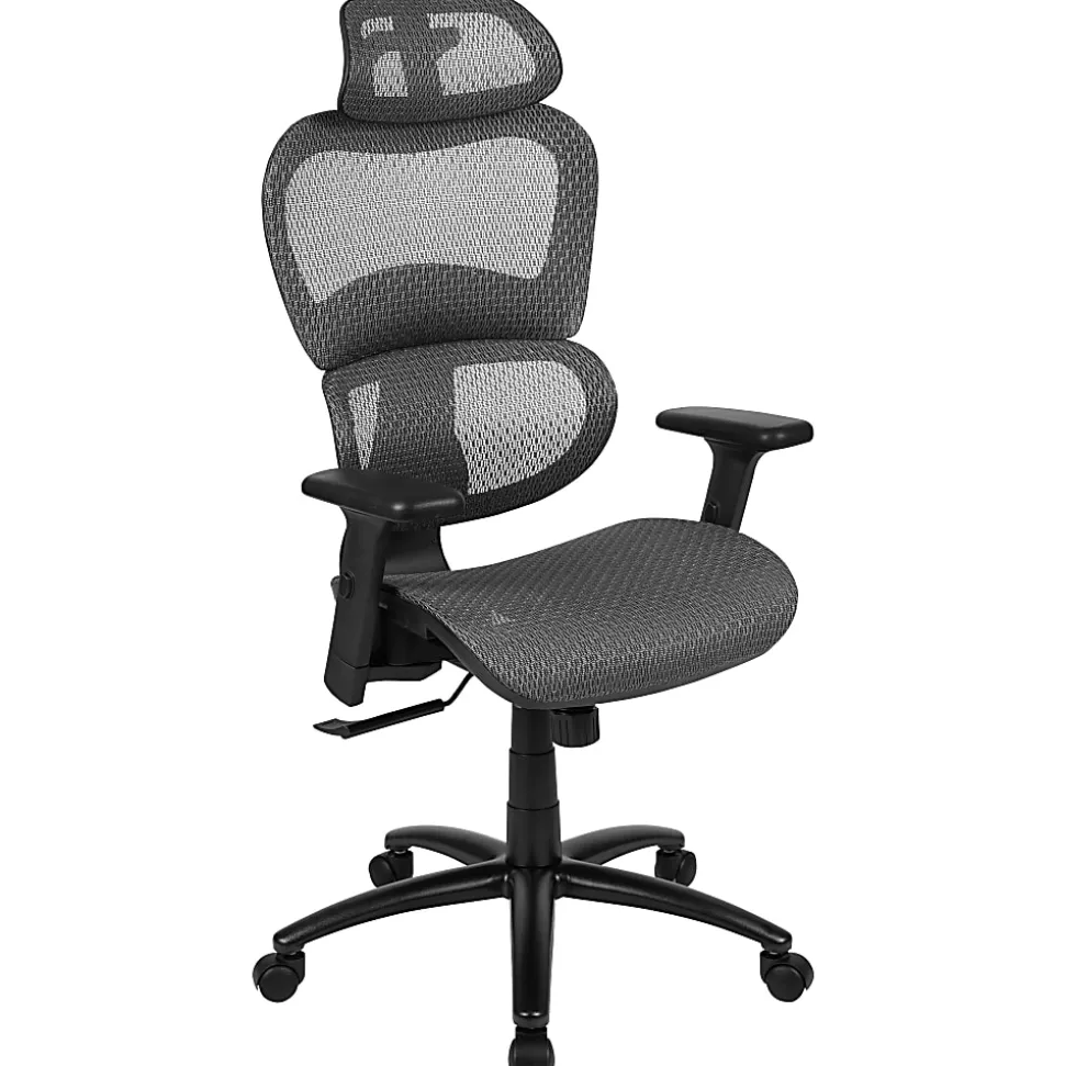 Flash Furniture LO Ergonomic Mesh High-Back Office Chair, Gray