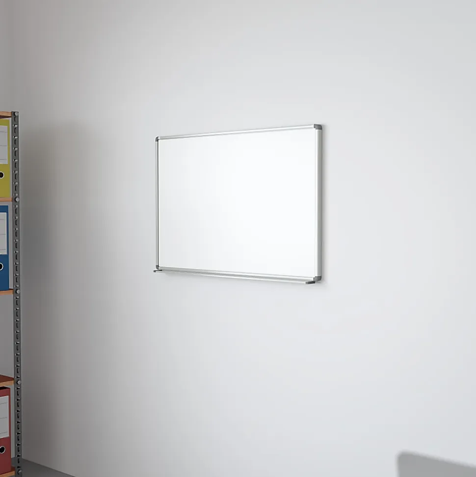Flash Furniture Magnetic Dry-Erase Whiteboard, 24" x 36", Aluminum Frame With Silver Finish