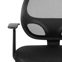 Flash Furniture Mallard Mesh Mid-Back Swivel Task Chair, Black