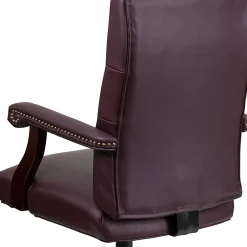 Flash Furniture Martha Washington LeatherSoft™ Faux Leather High-Back Swivel Office Chair, Burgundy