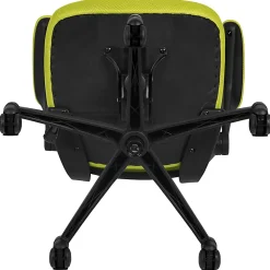 Flash Furniture Mesh Mid-Back Swivel Task Chair With Flip-Up Arms, Green/Black