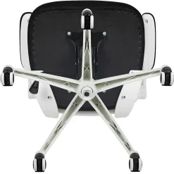 Flash Furniture Mesh Mid-Back Swivel Task Chair With Flip-Up Arms, Black/White