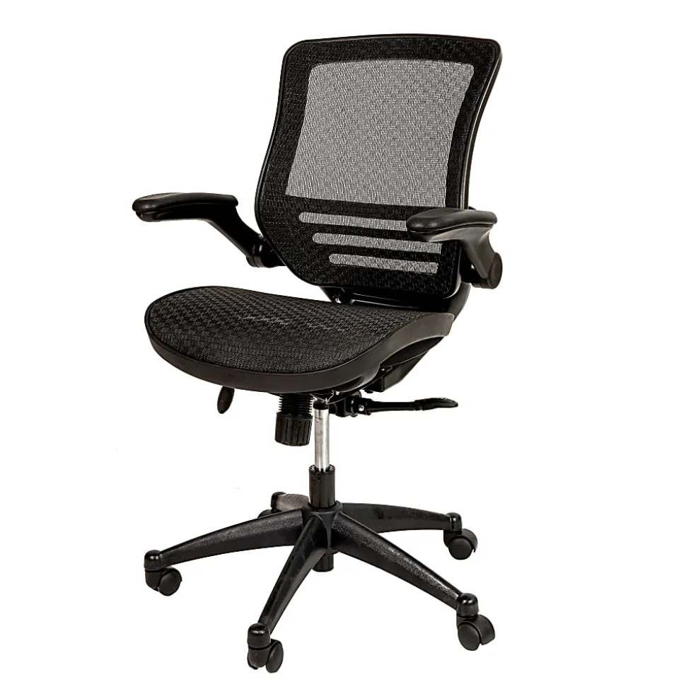 Flash Furniture Mesh Mid-Back Executive Office Chair, Black