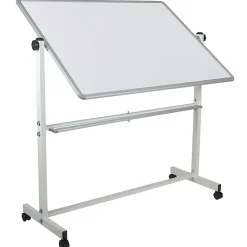 Flash Furniture Mobile Reversible Magnetic Dry-Erase Whiteboard, 62 1/2