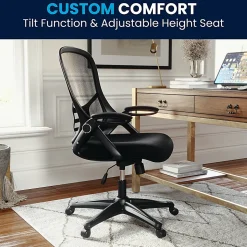 Flash Furniture Porter Ergonomic Mesh High-Back Office Chair, Black