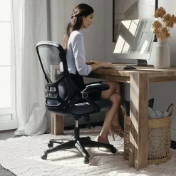 Flash Furniture Porter Ergonomic Mesh High-Back Office Chair, Gray