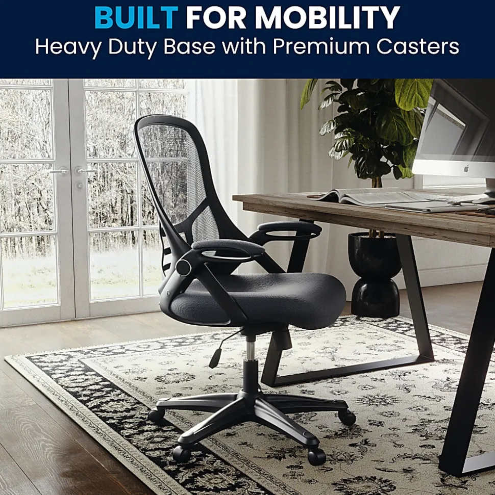 Flash Furniture Porter Ergonomic Mesh High-Back Office Chair, Gray