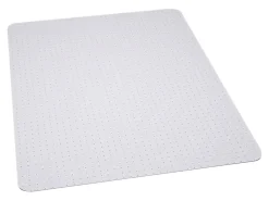 Flash Furniture Rectangle Vinyl Chair Mat, 45" x 53", Clear