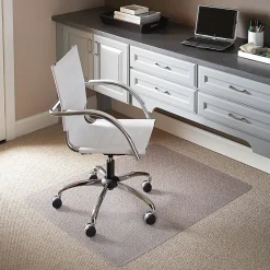 Flash Furniture Rectangle Vinyl Chair Mat, 45