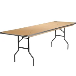 Flash Furniture Rectangular Heavy-Duty Folding Banquet Table, 30