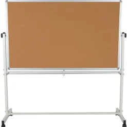 Flash Furniture Reversible Cork Bulletin/Magnetic Dry-Erase Whiteboard, 64 3/4