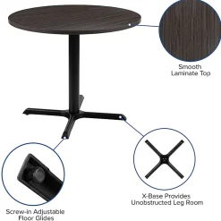 Flash Furniture Round Multipurpose Conference Table, 30