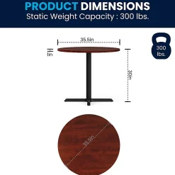 Flash Furniture Round Multipurpose Conference Table, 30