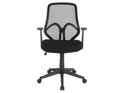 Flash Furniture Salerno Series Ergonomic Mesh High-Back Office Chair With Arms, Black