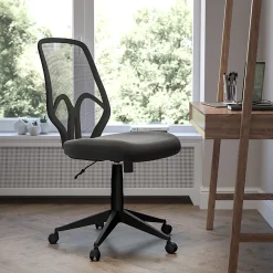 Flash Furniture Salerno Series Ergonomic Mesh High-Back Office Chair, Black