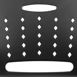 Flash Furniture Sled-Base Stacking Chair With Handle And Air-Vent Back, Black