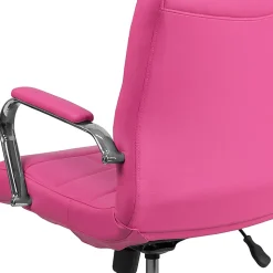 Flash Furniture Vinyl Mid-Back Executive Office Chair, Pink