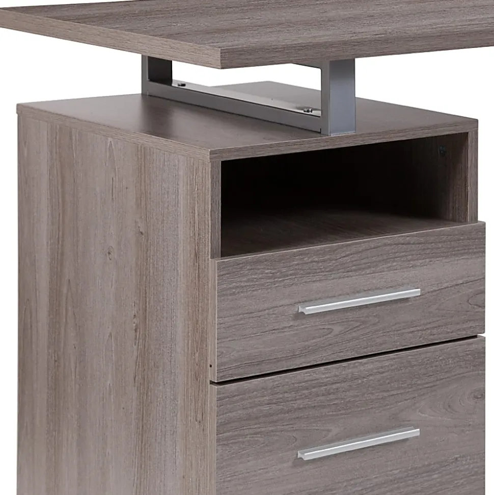 Flash Furniture 47"W Harwood Computer Desk, Light Ash