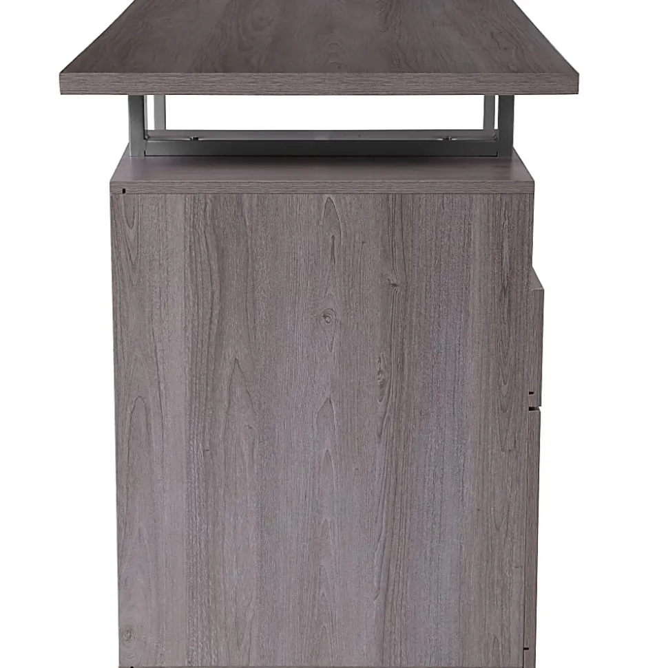Flash Furniture 47"W Harwood Computer Desk, Light Ash
