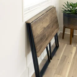 Flash Furniture 36"W Home Office Folding Computer Desk, Rustic