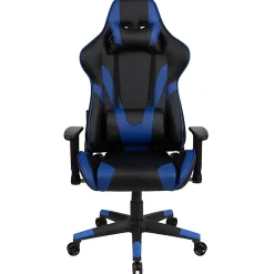 Flash Furniture X20 Ergonomic LeatherSoft High-Back Racing Gaming Chair, Blue