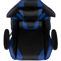 Flash Furniture X20 Ergonomic LeatherSoft High-Back Racing Gaming Chair, Blue