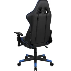 Flash Furniture X20 Ergonomic LeatherSoft High-Back Racing Gaming Chair, Blue