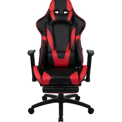 Flash Furniture X30 Ergonomic LeatherSoft™ Faux Leather Gaming Racing Chair, Red/Black