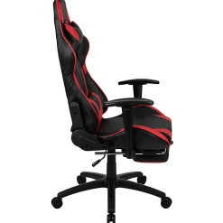 Flash Furniture X30 Ergonomic LeatherSoft™ Faux Leather Gaming Racing Chair, Red/Black