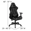 Flash Furniture X20 Ergonomic LeatherSoft High-Back Racing Gaming Chair, Gray