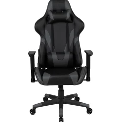 Flash Furniture X20 Ergonomic LeatherSoft High-Back Racing Gaming Chair, Gray
