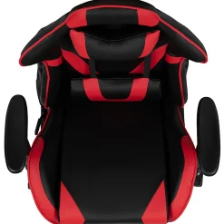 Flash Furniture X20 Ergonomic LeatherSoft™ Faux Leather High-Back Racing Gaming Chair, Red/Black