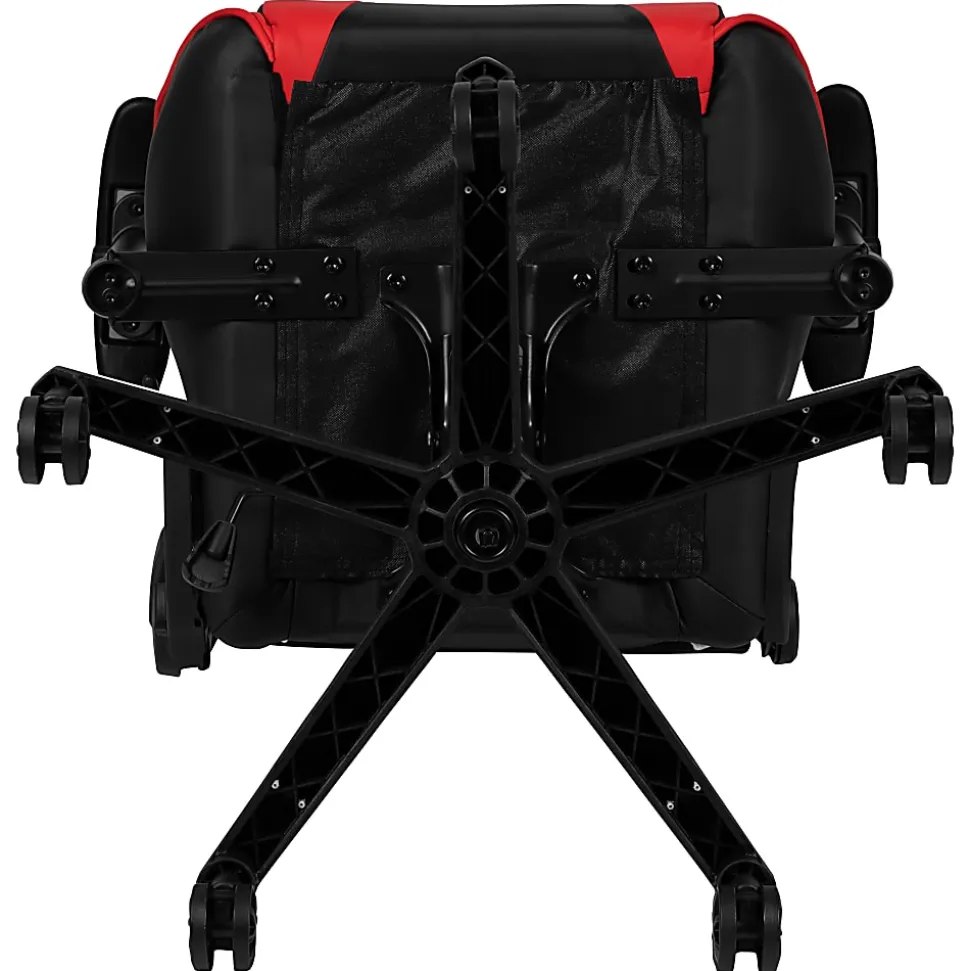 Flash Furniture X20 Ergonomic LeatherSoft™ Faux Leather High-Back Racing Gaming Chair, Red/Black