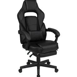 Flash Furniture X40 Gaming Chair With Fully Reclining Back And Arms, Black