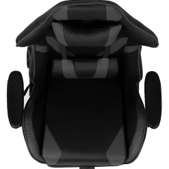 Flash Furniture X30 LeatherSoft Gaming Racing Chair, Gray/Black