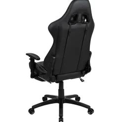 Flash Furniture X30 LeatherSoft Gaming Racing Chair, Gray/Black