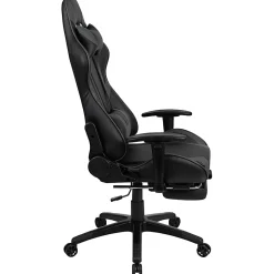 Flash Furniture X30 LeatherSoft Gaming Racing Chair, Gray/Black