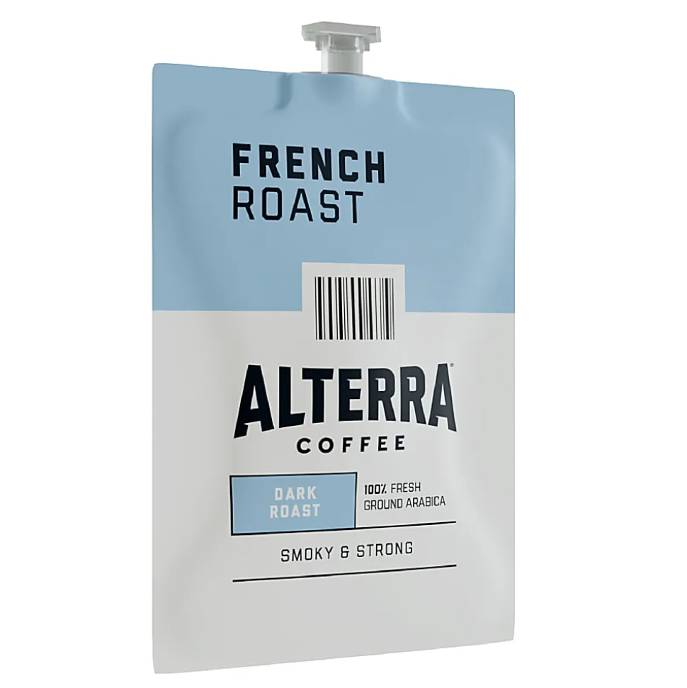 FLAVIA® Coffee ALTERRA® Single-Serve Coffee Freshpacks, French Roast, Carton Of 100