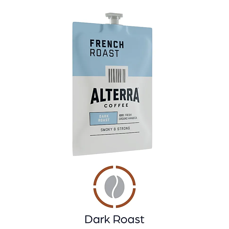 FLAVIA® Coffee ALTERRA® Single-Serve Coffee Freshpacks, French Roast, Carton Of 100