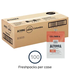 FLAVIAĀ® Coffee ALTERRAĀ® Single-Serve Coffee Freshpacks, Colombia, Carton Of 100