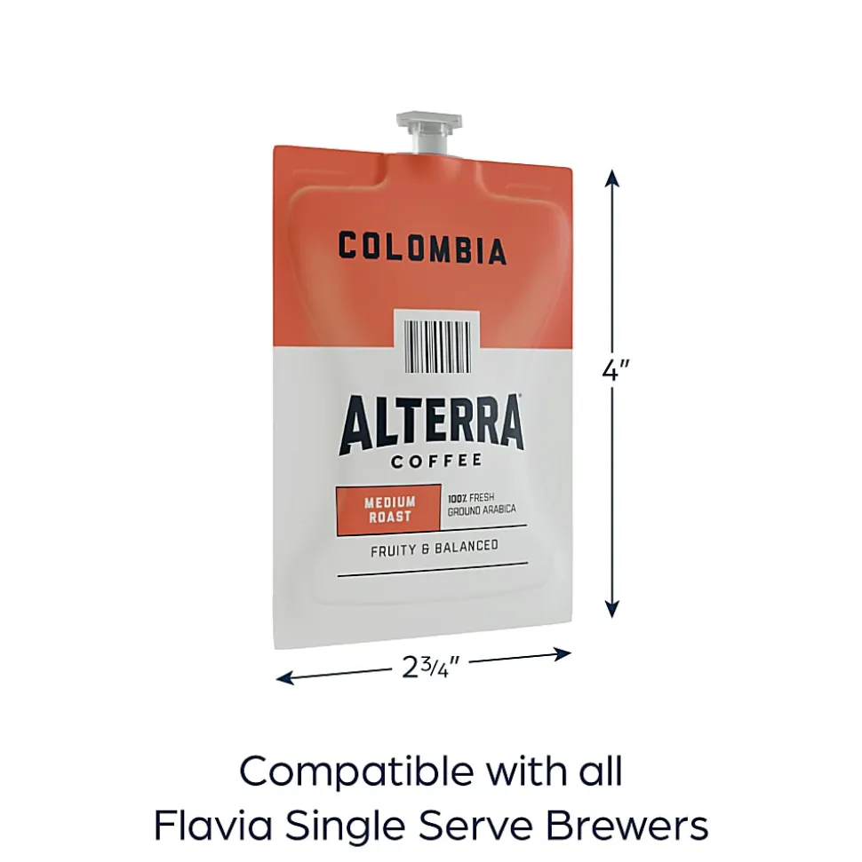FLAVIA® Coffee ALTERRA® Single-Serve Coffee Freshpacks, Colombia, Carton Of 100