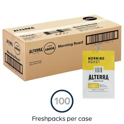 FLAVIA® Coffee ALTERRA® Single-Serve Coffee Freshpacks, Morning Roast, Carton Of 100
