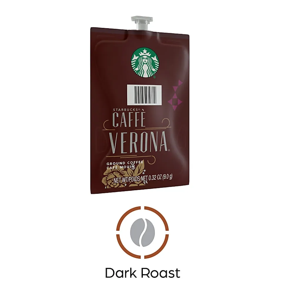 Flavia Starbucks Caffé Verona Coffee Freshpacks, Dark Roast, 0.32 Oz, Case Of 76 Freshpacks