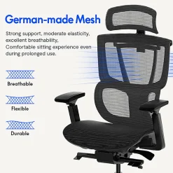 FlexiSpot C7 Ergonomic Mesh High-Back Office Chair, Black, C7BMESH