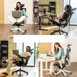 FlexiSpot C7 Ergonomic Mesh High-Back Office Chair, Black, C7BFOAM