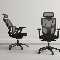 FlexiSpot C7 Ergonomic Mesh High-Back Office Chair, Black, C7BFOAM