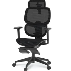 FlexiSpot C7 Ergonomic Mesh, Office Chair with Footrest, Black