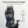 Flexispot C7 MAX Ergonomic Chair Foam & Mesh With Footrest, Black color
