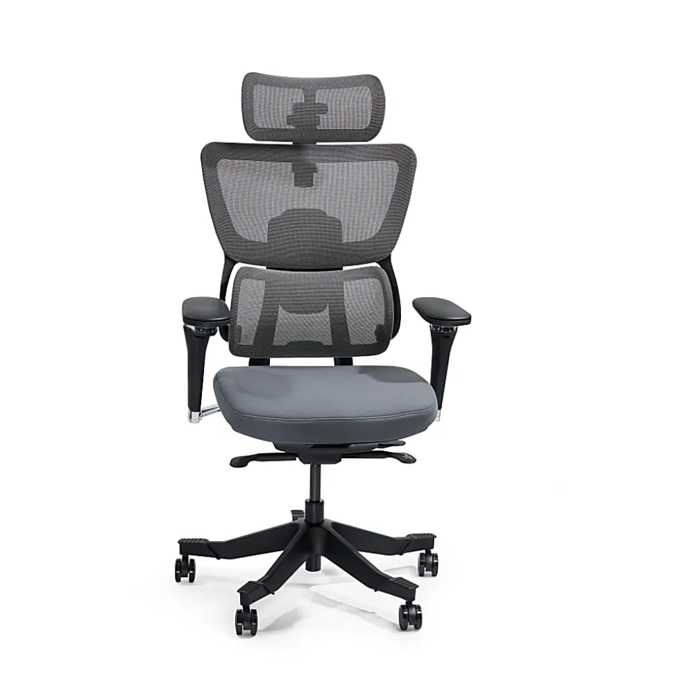 FlexiSpot C7 MAX Ergonomic Foam Seat, Office Chair, Gray color